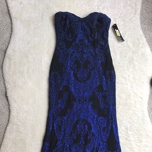 NWT Strapless floor length sparkly gown